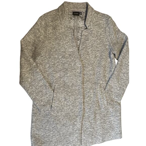 Vero Moda Women's Katrine Brushed Jacket Gray Size Medium Cardigan winter cabin - Picture 5 of 8